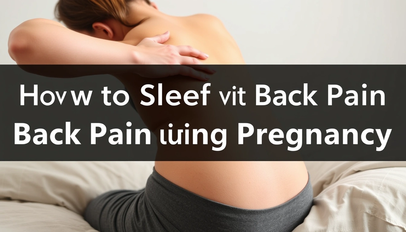 How to sleep with back pain during pregnancy