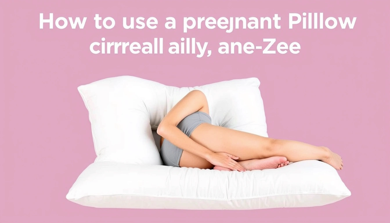 How to use a pregnancy pillow correctly for back, belly, and knee support